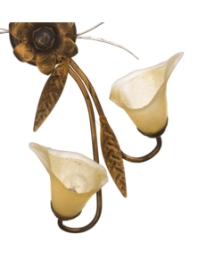 PLAFONIERA 4 LUCI ONLI "ALGA" BRONZO E14
